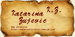 Katarina Žujević vizit kartica